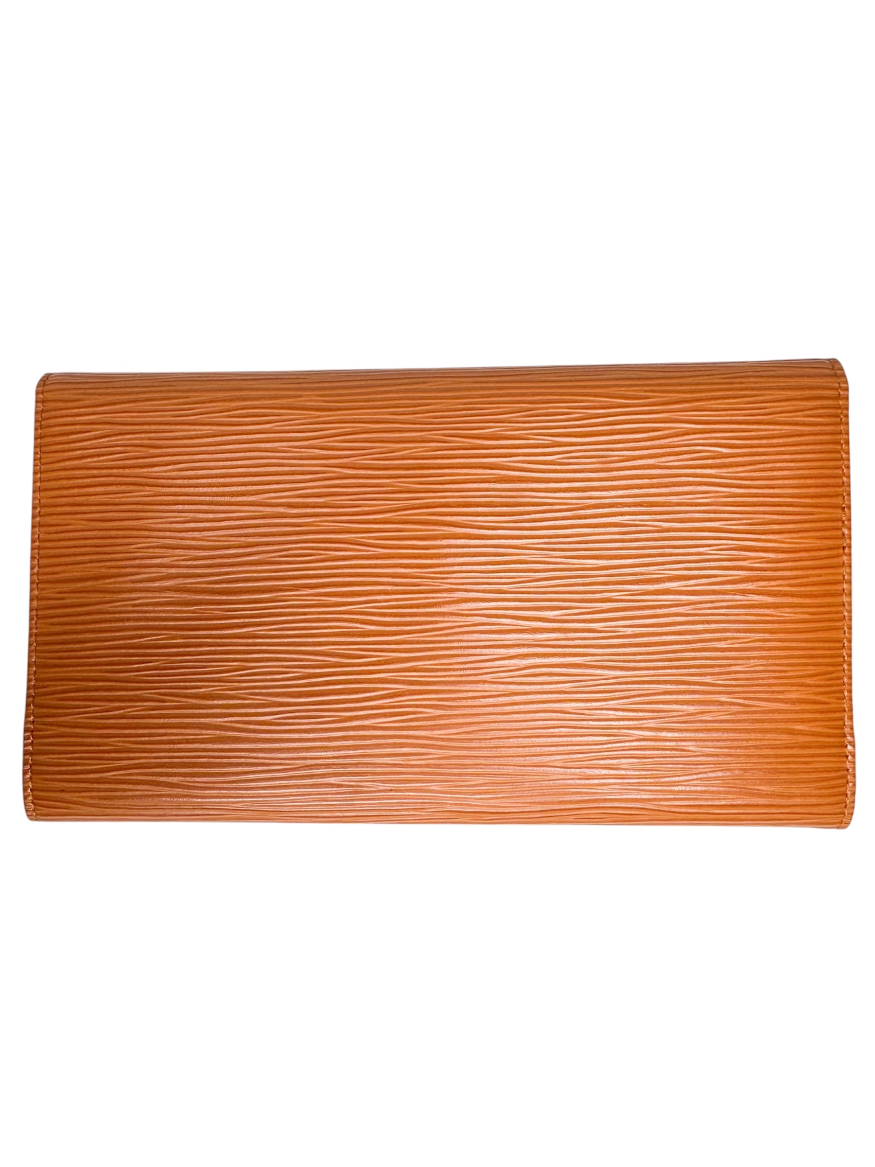 Louis Vuitton Orange Epi Leather Sarah Wallet