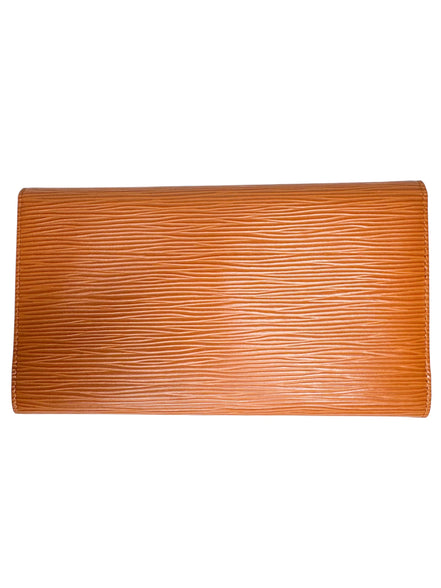Louis Vuitton Orange Epi Leather Sarah Wallet
