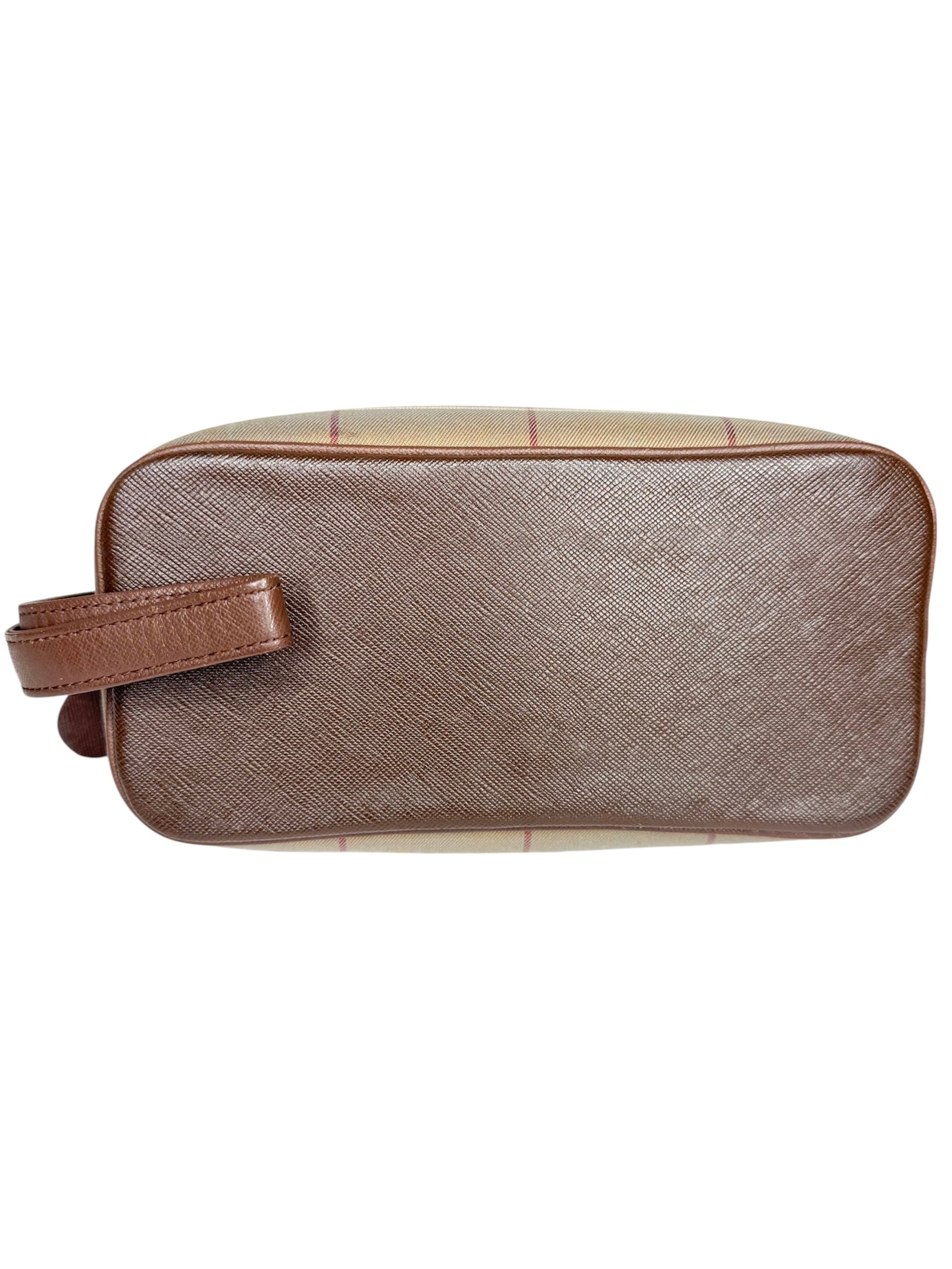 Burberry's Vintage Nova Plaid Toiletry/Cosmetic Bag