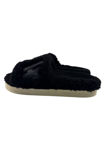 Golden Goose Black Shearling Poolstar Slides Size 36