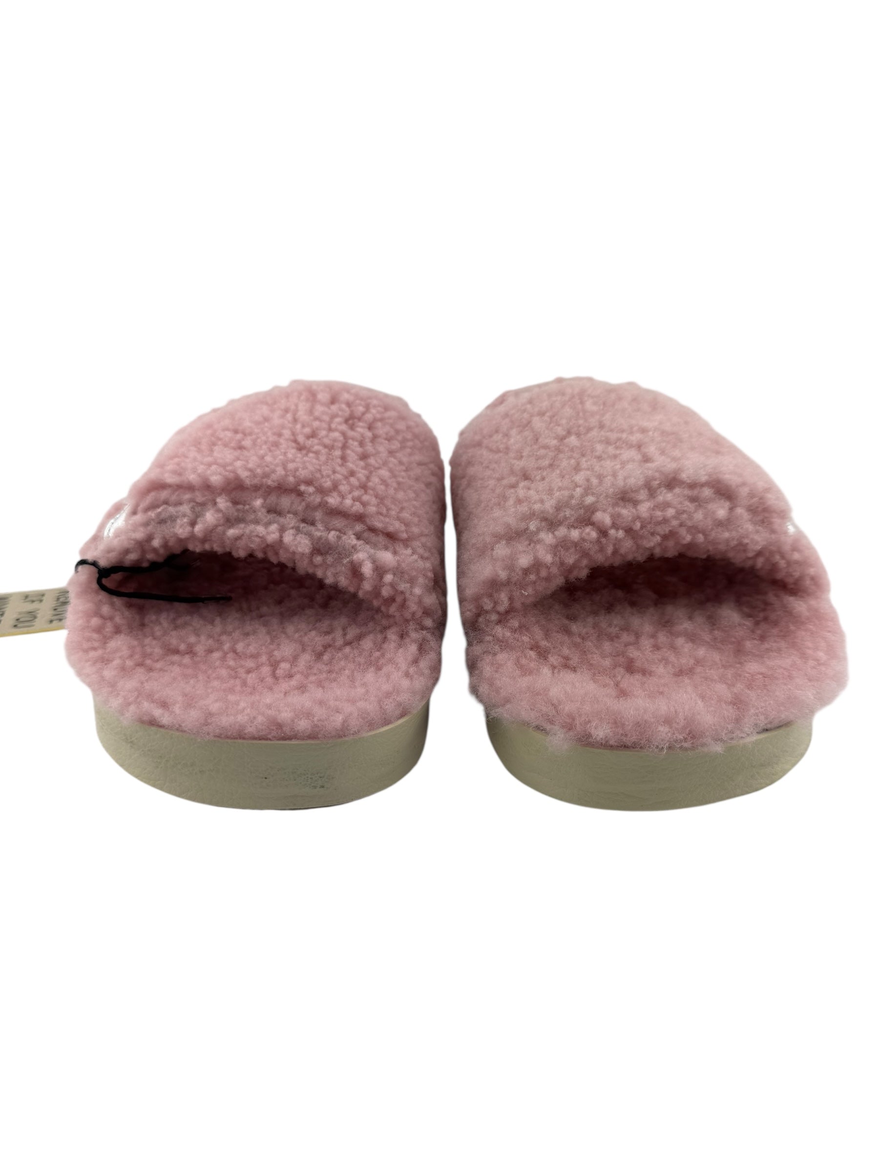 Golden Goose Pink Shearling Poolstar Slides Size 41