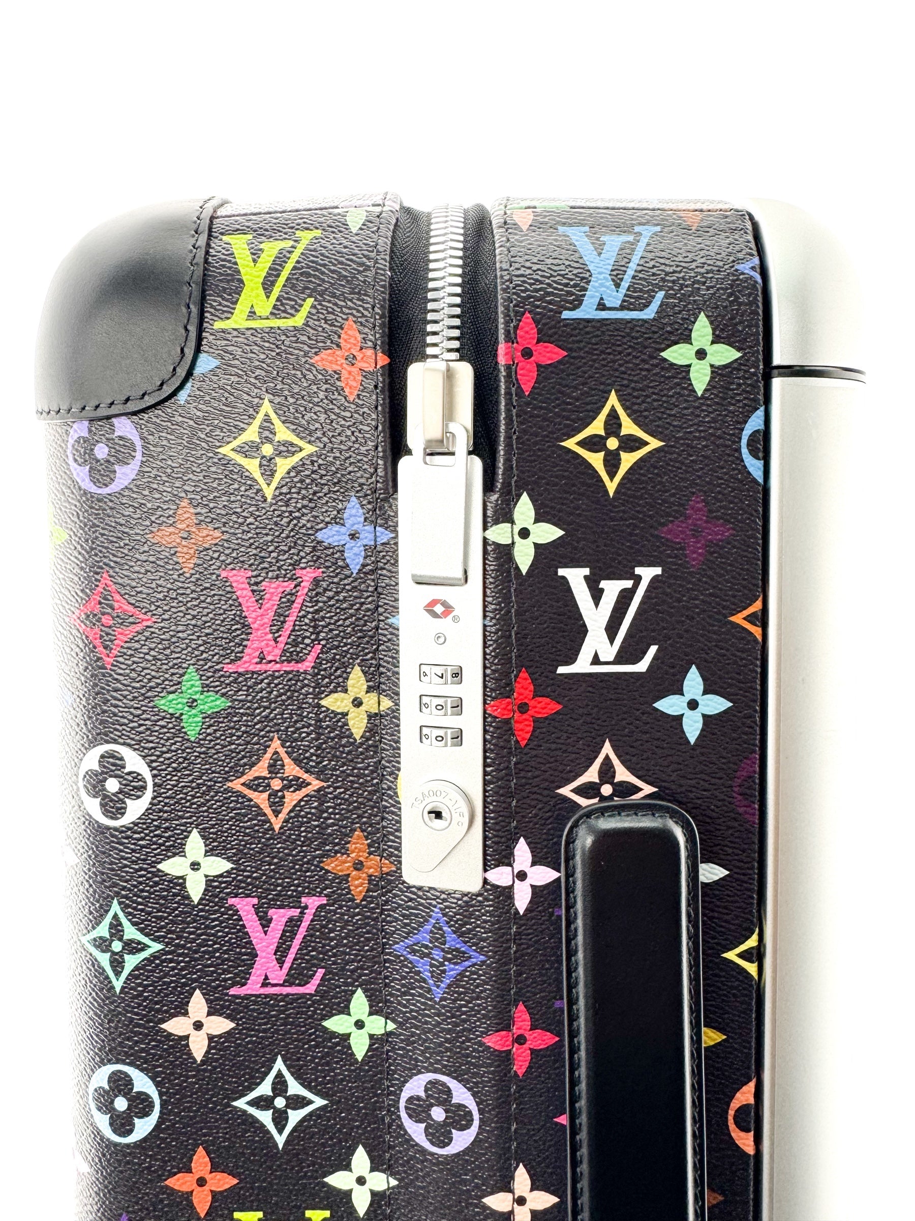Louis Vuitton x Takashi Murakami Black Multicolor Horizon 55