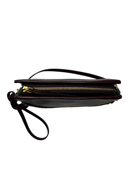 Givenchy Burgundy Leather Accordion Crossbody Handbag