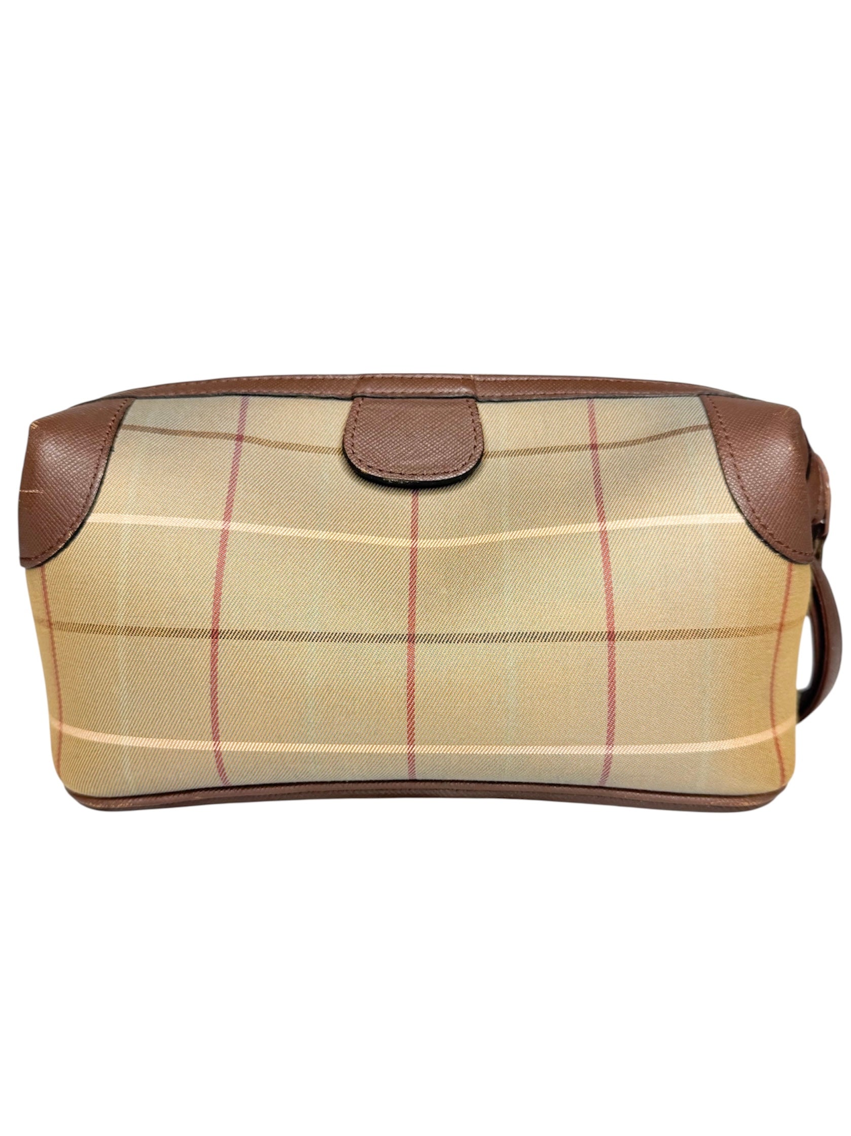 Burberry's Vintage Nova Plaid Toiletry/Cosmetic Bag