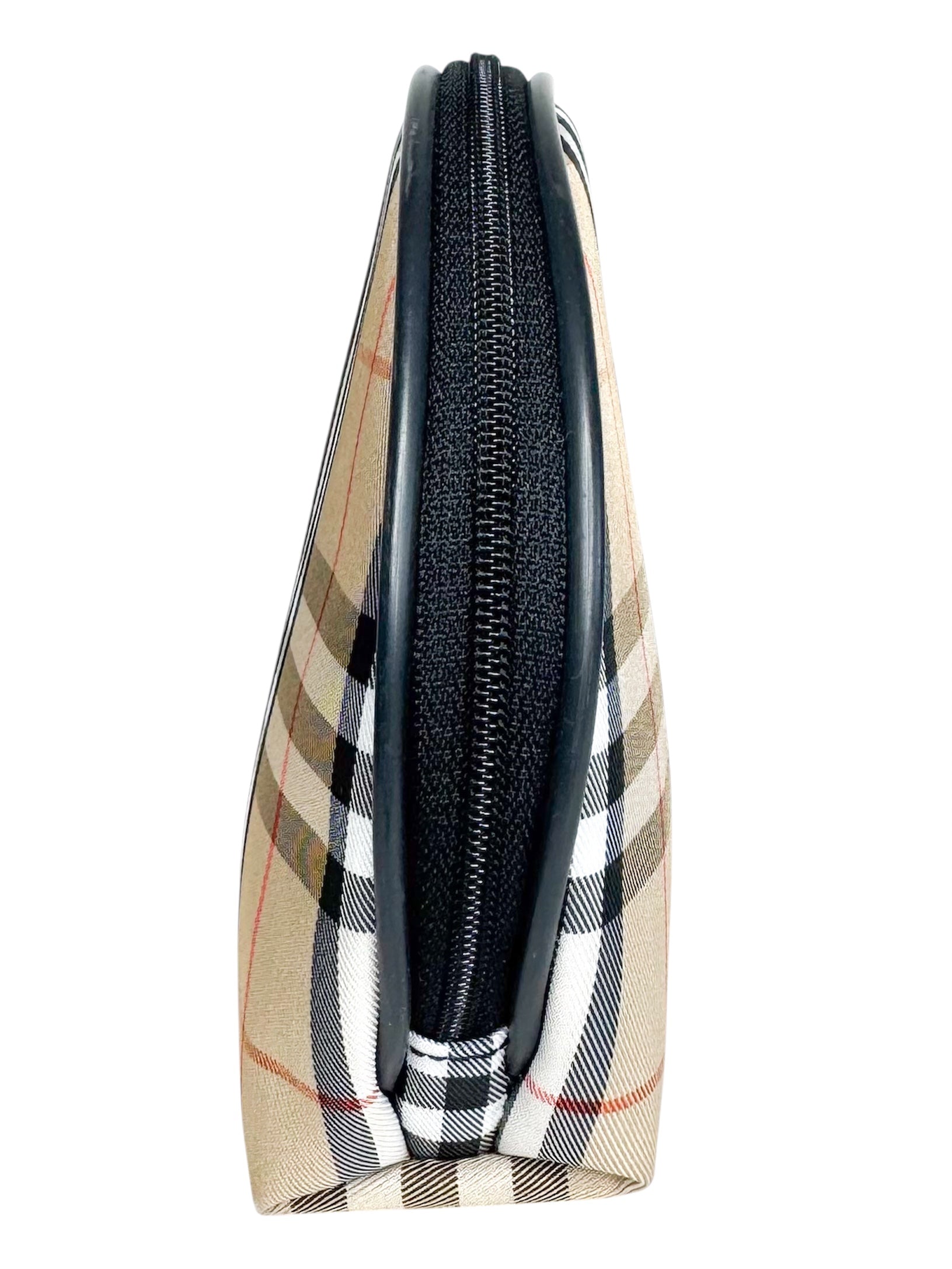 Burberry Beige House Check Monogram Pouch