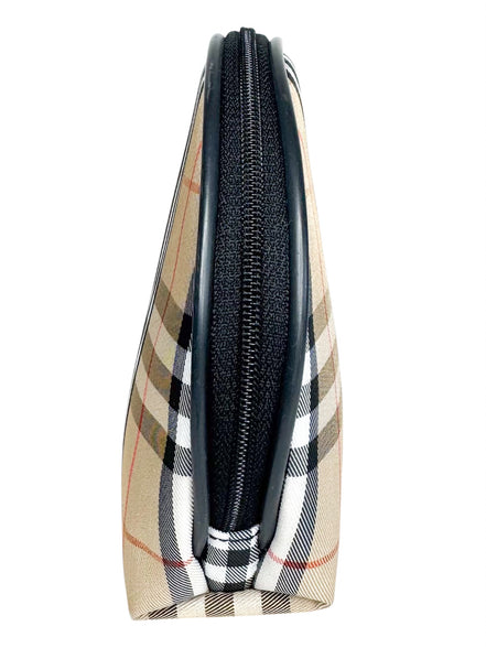 Burberry Beige House Check Monogram Pouch