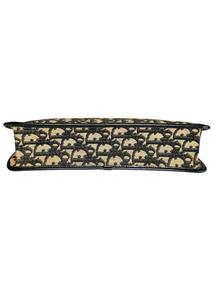 Christian Dior Navy Canvas Trotter Clutch