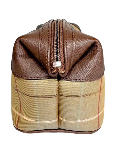 Burberry's Vintage Nova Plaid Toiletry/Cosmetic Bag