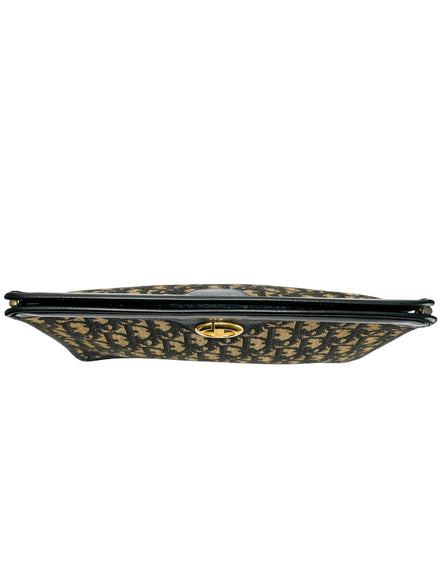 Christian Dior Navy Canvas Trotter Clutch
