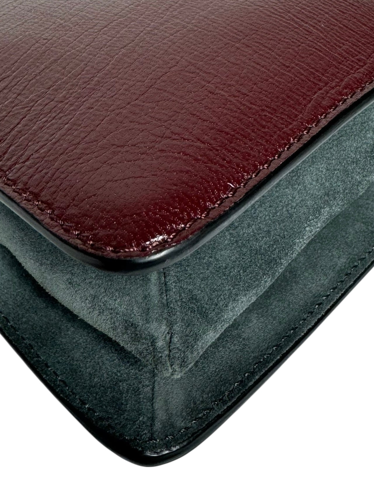 Givenchy Burgundy Leather Accordion Crossbody Handbag