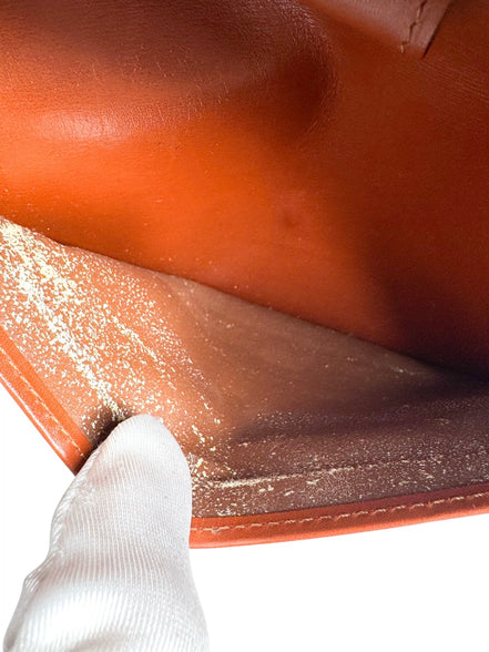 Louis Vuitton Orange Epi Leather Sarah Wallet