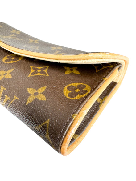 Louis Vuitton Brown Monogram Vintage Twin Pochette PM