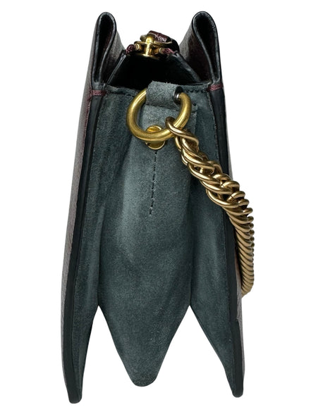 Givenchy Burgundy Leather Accordion Crossbody Handbag