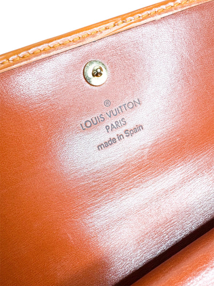 Louis Vuitton Orange Epi Leather Sarah Wallet