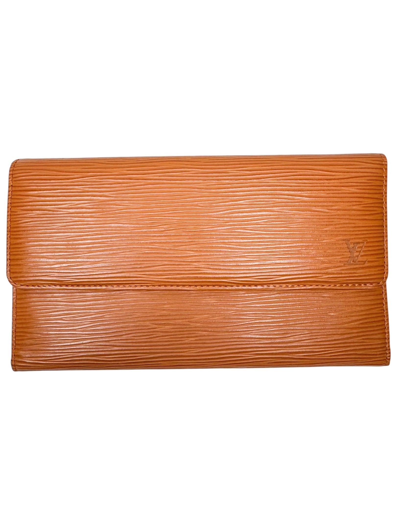 Louis Vuitton Orange Epi Leather Sarah Wallet