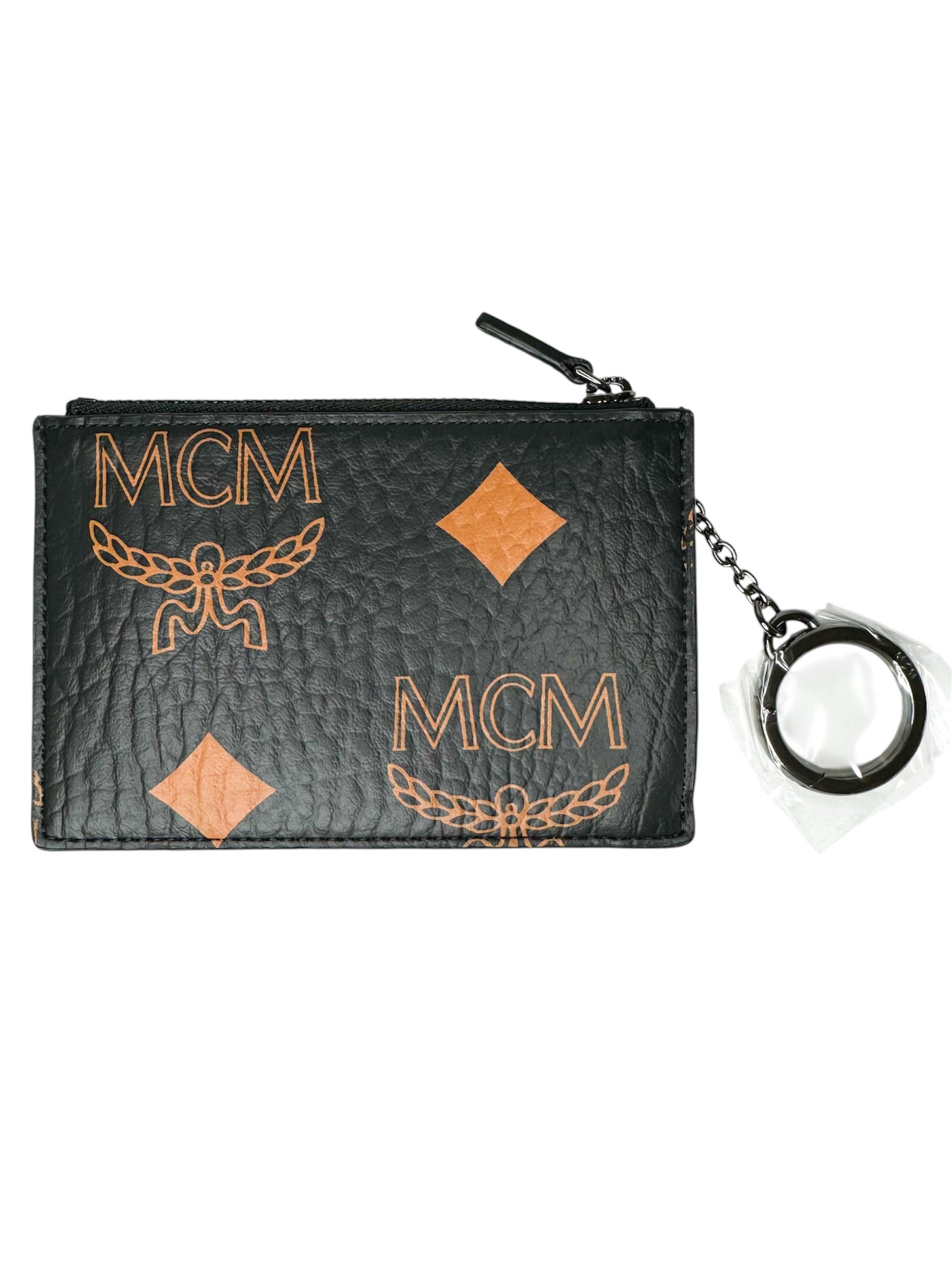 MCM Black Visetos Monogram Large Key Case (Full Set/Never Used)