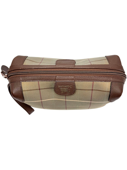 Burberry's Vintage Nova Plaid Toiletry/Cosmetic Bag