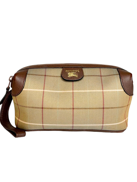 Burberry's Vintage Nova Plaid Toiletry/Cosmetic Bag