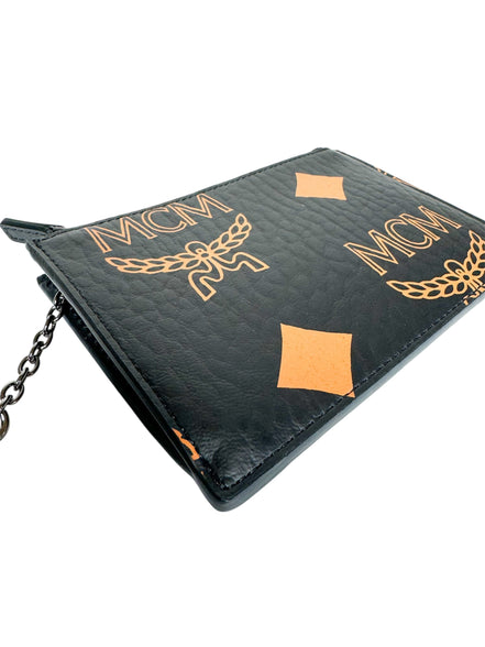 MCM Black Visetos Monogram Large Key Case (Full Set/Never Used)