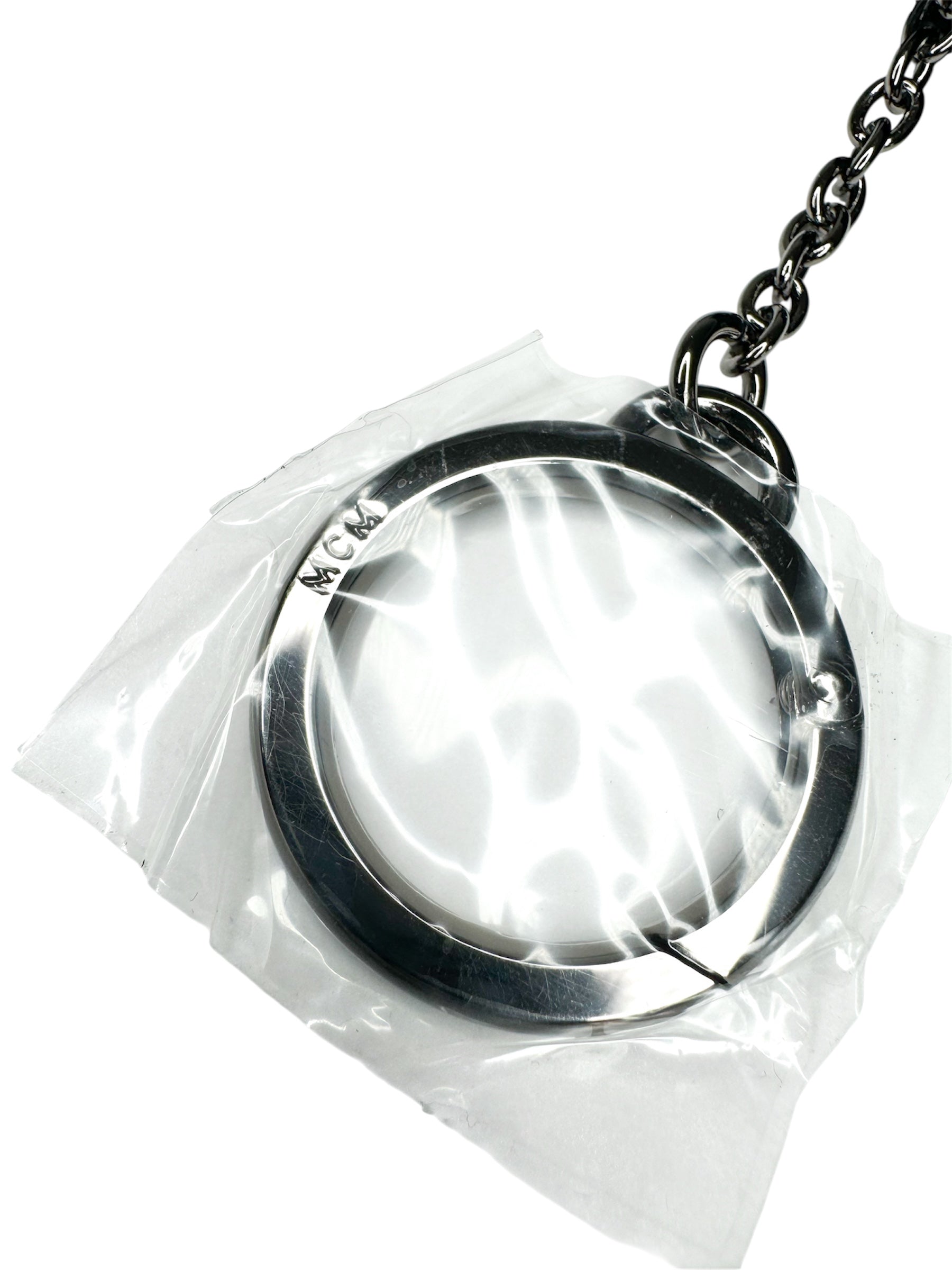 MCM Black Visetos Monogram Large Key Case (Full Set/Never Used)