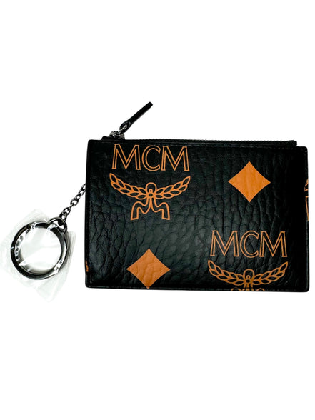 MCM Black Visetos Monogram Large Key Case (Full Set/Never Used)