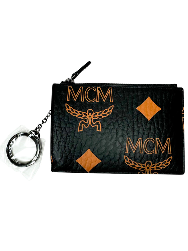 MCM Black Visetos Monogram Large Key Case (Full Set/Never Used)
