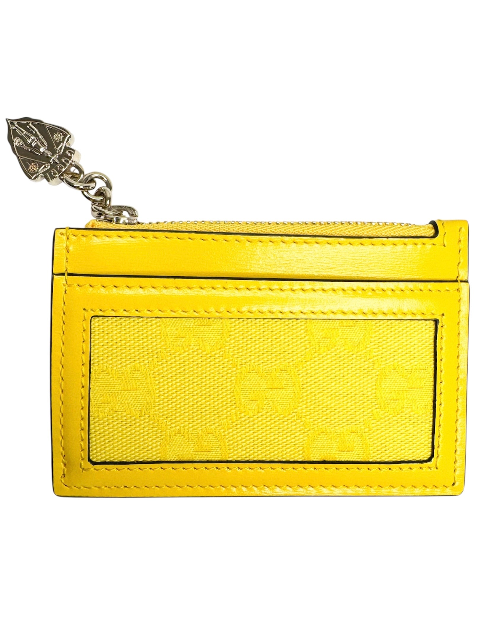 Gucci Yellow GG Canvas and Leather Card Case (Full Set/Never Used)