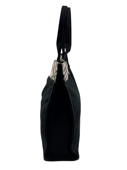 Burberry Black Canvas Vintage Tote Bag