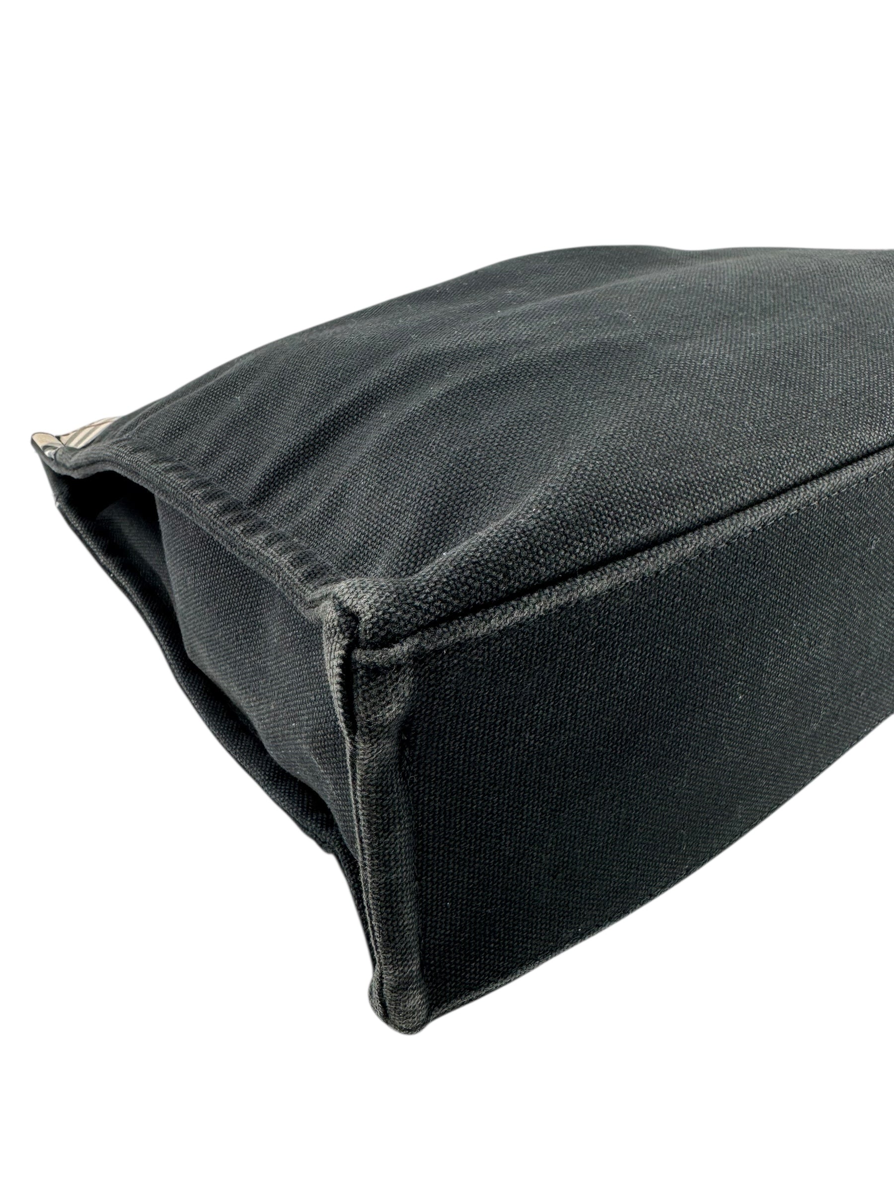 Burberry Black Canvas Vintage Tote Bag