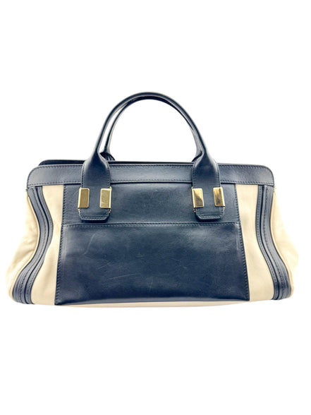 Chloe Black & Ivory Leather Alice Handbag