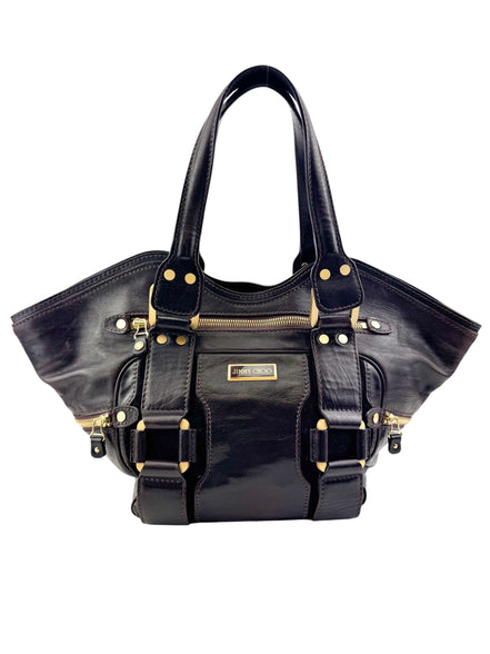 Jimmy Choo Brown Leather Satchel Bag