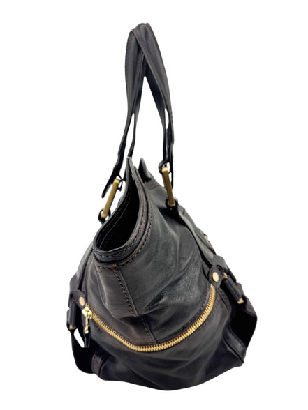 Jimmy Choo Brown Leather Satchel Bag