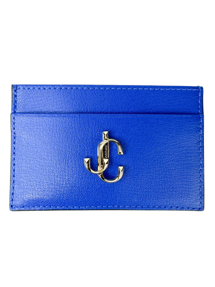 Jimmy Choo Blue Leather Card Holder