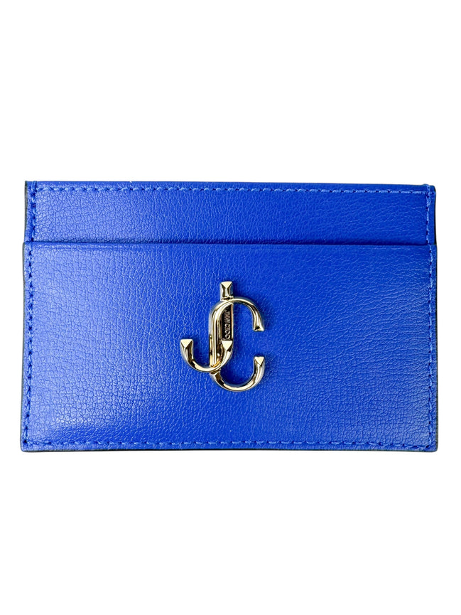 Jimmy Choo Blue Leather Card Holder