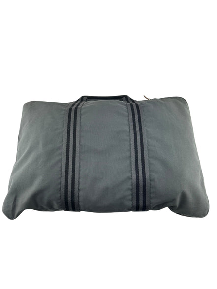 Hermes Gray Canvas Business Bag