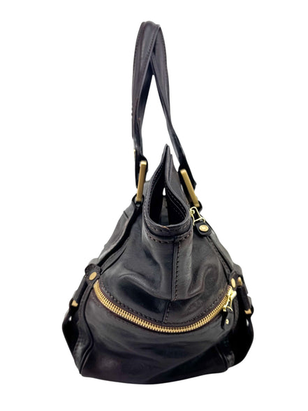 Jimmy Choo Brown Leather Satchel Bag