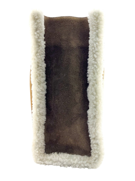 Golden Goose Brown Shearling Tote Shoulder Bag
