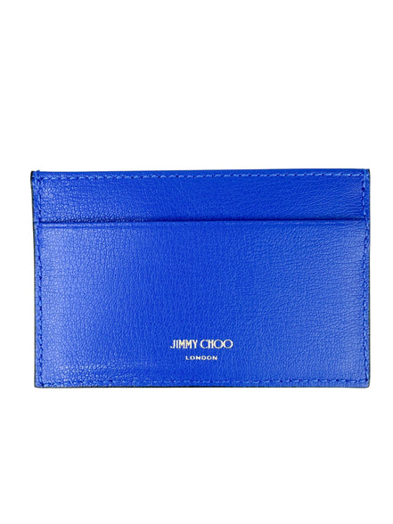 Jimmy Choo Blue Leather Card Holder
