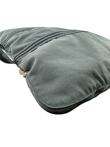 Hermes Gray Canvas Business Bag