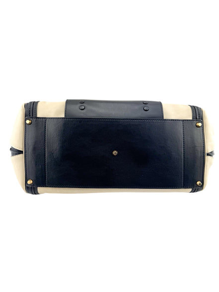 Chloe Black & Ivory Leather Alice Handbag