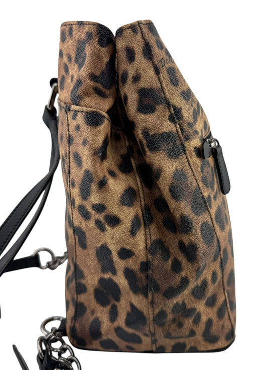 Dolce & Gabbana Leopard Coated Canvas Backpack