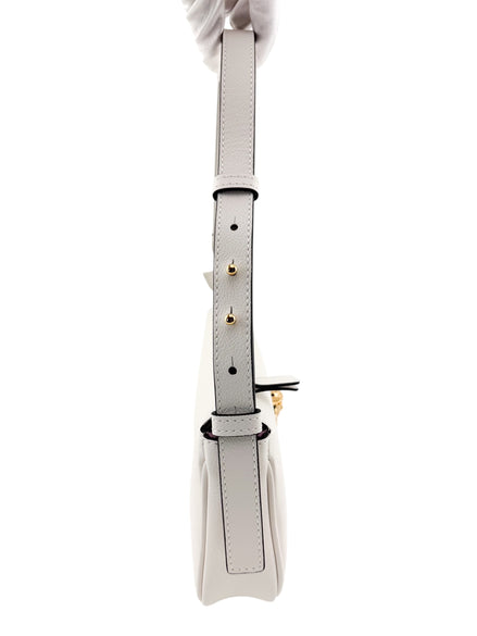 Versace White Leather Medusa Shoulder Handbag