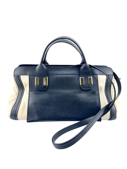 Chloe Black & Ivory Leather Alice Handbag