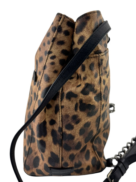 Dolce & Gabbana Leopard Coated Canvas Backpack