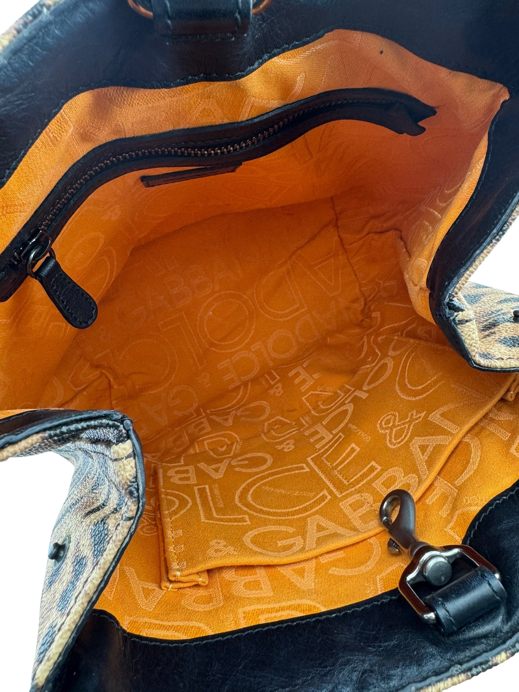 Dolce & Gabbana Leopard Coated Canvas Backpack