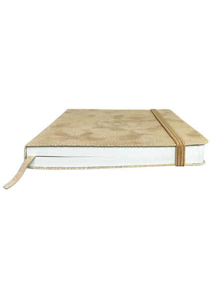 Cartier Beige Suede Embossed Logo Stationary/Notebook