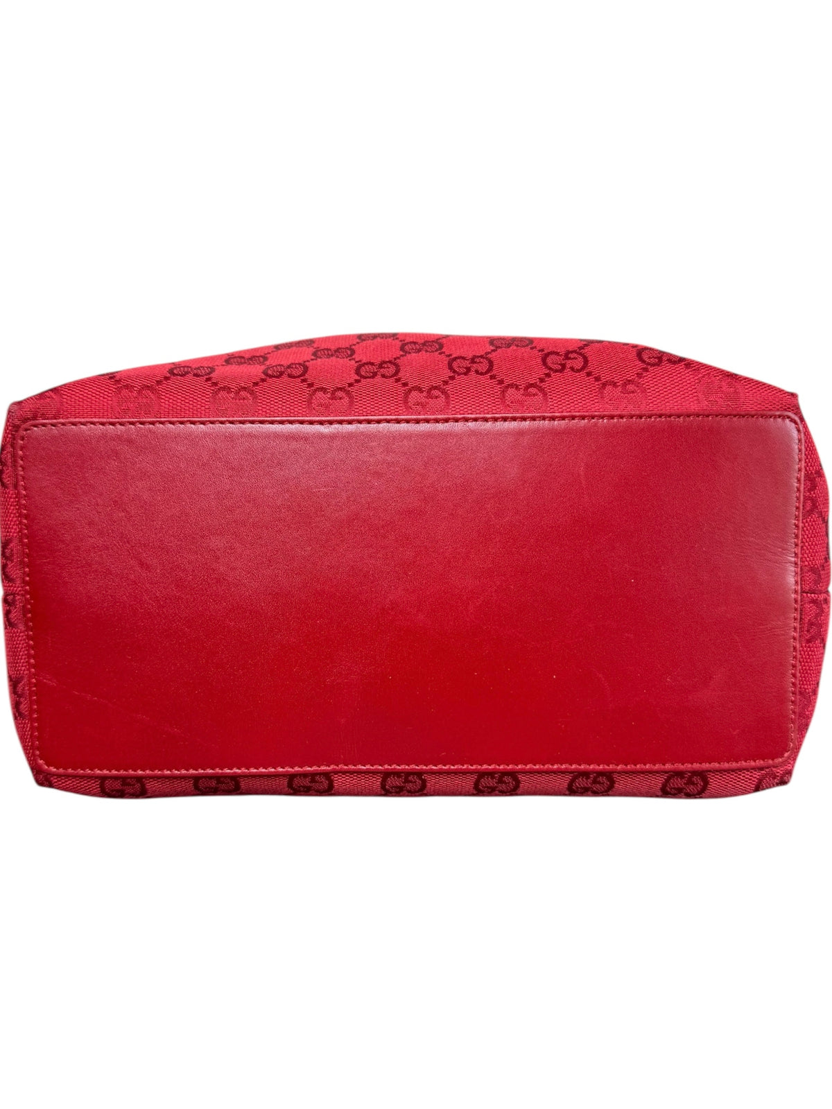 Gucci Red Canvas GG Tote