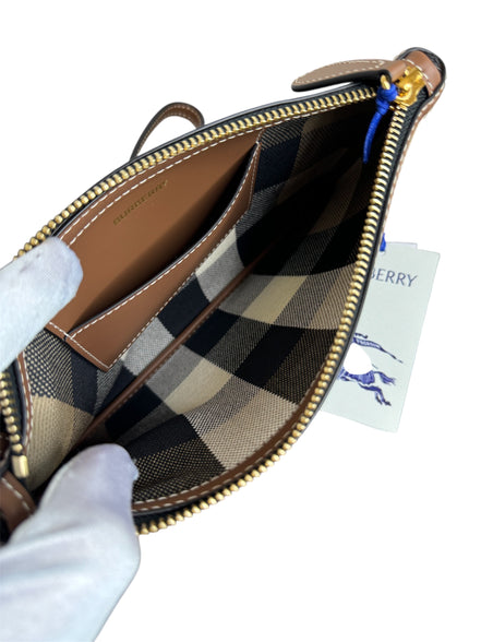 Burberry Brown House Check Pouch (Brand New)