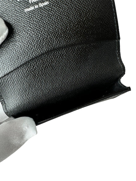 Louis Vuitton Black Epi Leather Card Holder (Full Set)