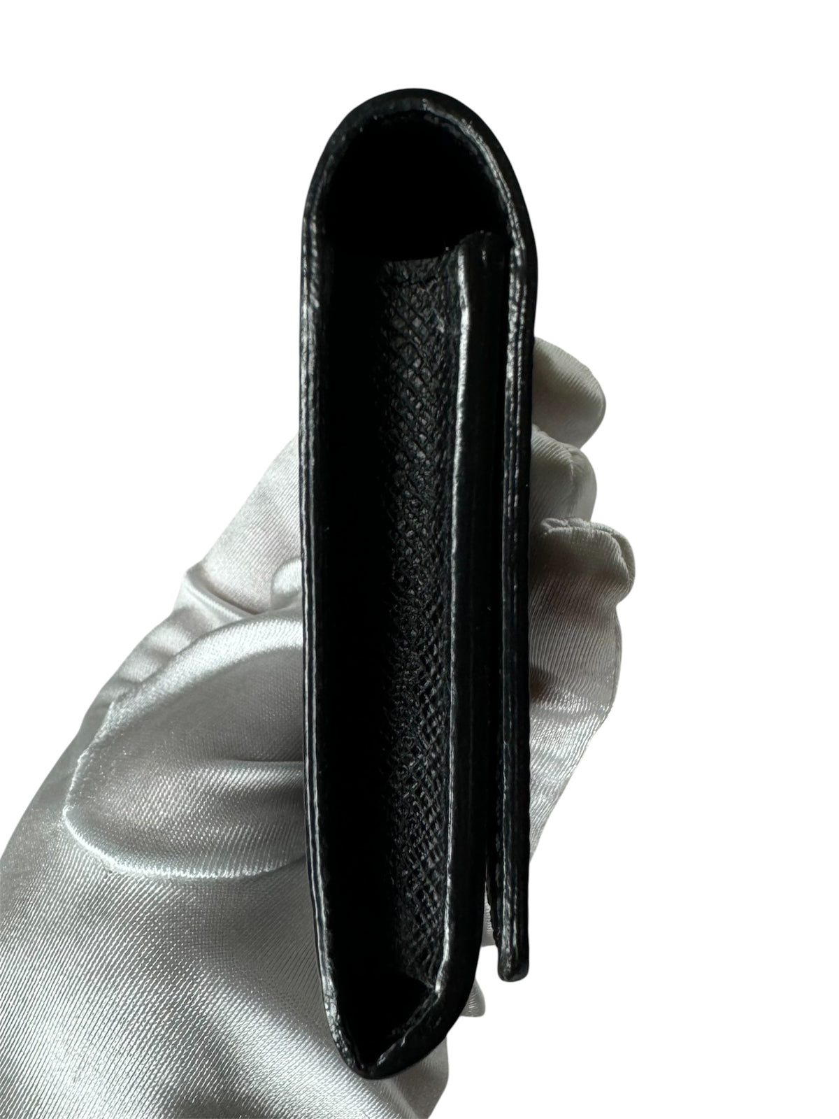 Louis Vuitton Black Epi Leather Card Holder (Full Set)